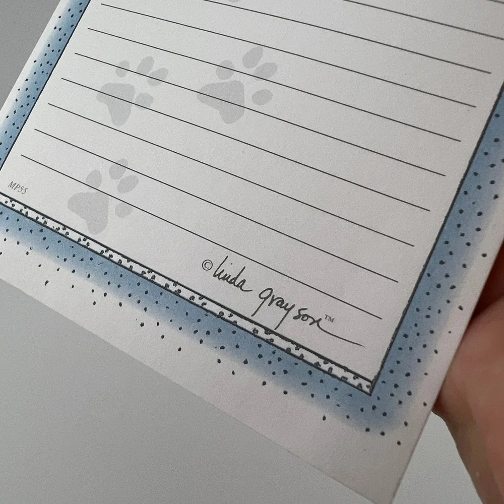 Linda Grayson Cocker Spaniel Magnetic Shopping‎ List Notepad Dog Memo Pad